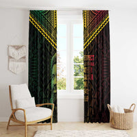 Happy Vanuatu Father Lini Day Window Curtain LT05 - Polynesian Pride