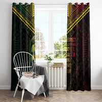 Happy Vanuatu Father Lini Day Window Curtain LT05 - Polynesian Pride
