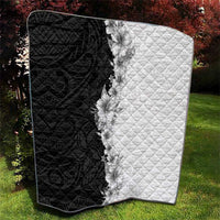 Hawaii Hibiscus Flowers Quilt Grayscale Polynesian Pattern LT05 - Polynesian Pride