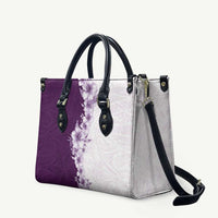 Hawaii Hibiscus Flowers Leather Bag Purple Polynesian Pattern LT05 Purple - Polynesian Pride