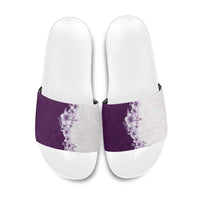Hawaii Hibiscus Flowers Slide Sandals Purple Polynesian Pattern LT05 Purple - Polynesian Pride