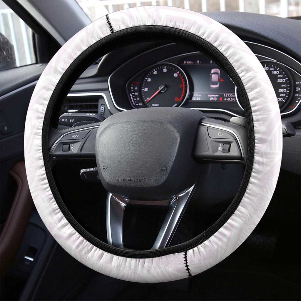 Hawaii Hibiscus Flowers Steering Wheel Cover Purple Polynesian Pattern LT05 - Polynesian Pride