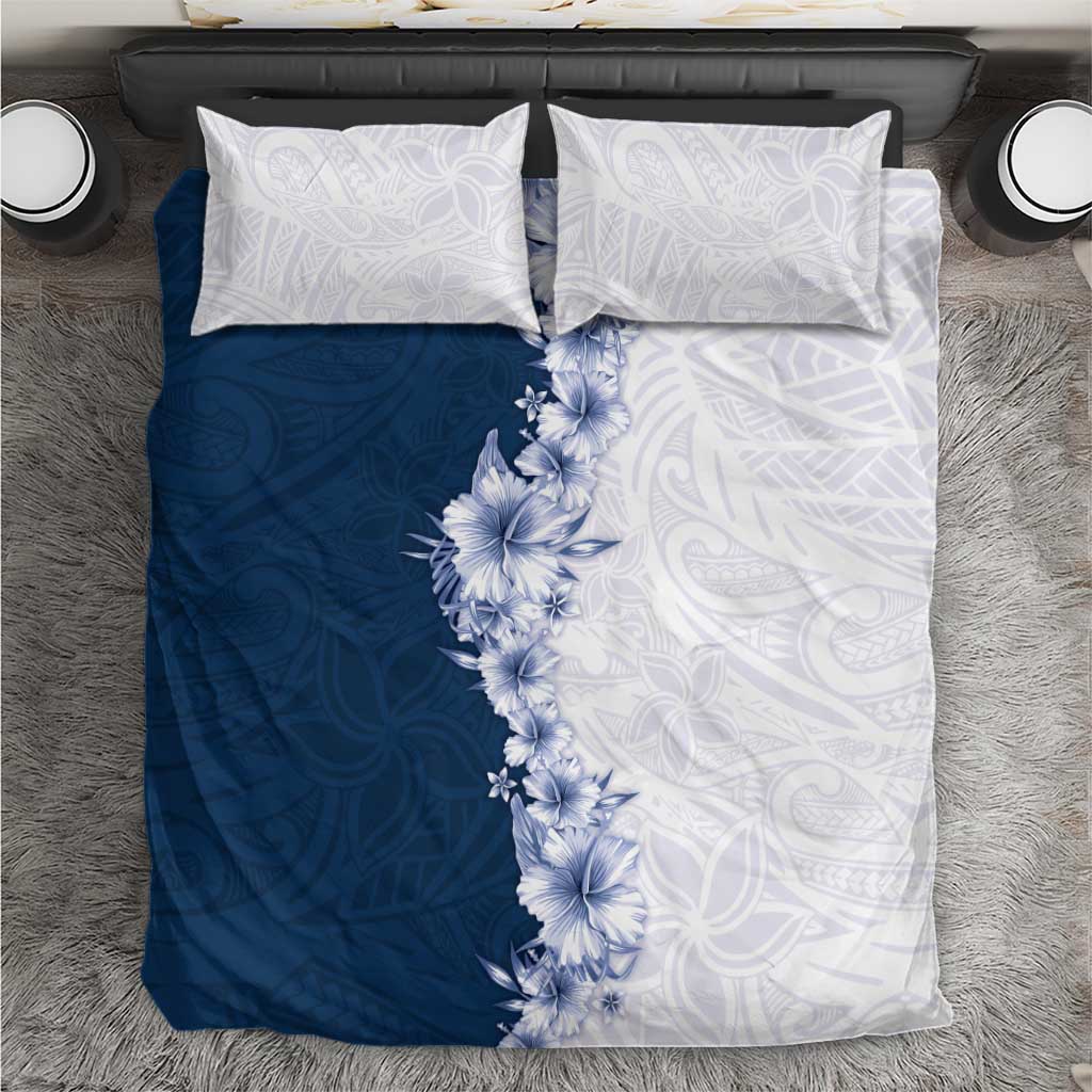 Hawaii Hibiscus Flowers Bedding Set Blue Polynesian Pattern LT05 Blue - Polynesian Pride