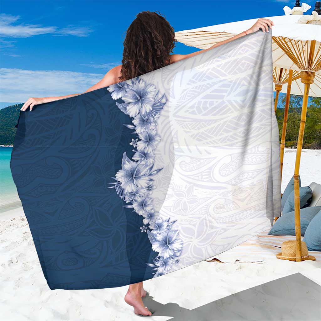 Hawaii Hibiscus Flowers Sarong Blue Polynesian Pattern LT05 One Size 44 x 66 inches Blue - Polynesian Pride