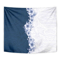 Hawaii Hibiscus Flowers Tapestry Blue Polynesian Pattern LT05 - Polynesian Pride