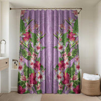 Hawaii Tropical Flowers Bathroom Set Lavender Polynesian Tattoo Art LT05 Shower Curtain Only Lavender - Polynesian Pride