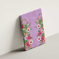 Hawaii Tropical Flowers Canvas Wall Art Lavender Polynesian Tattoo Art LT05 - Polynesian Pride