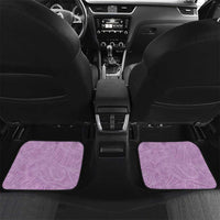 Hawaii Tropical Flowers Car Mats Lavender Polynesian Tattoo Art LT05 Set 2pcs - Back Lavender - Polynesian Pride