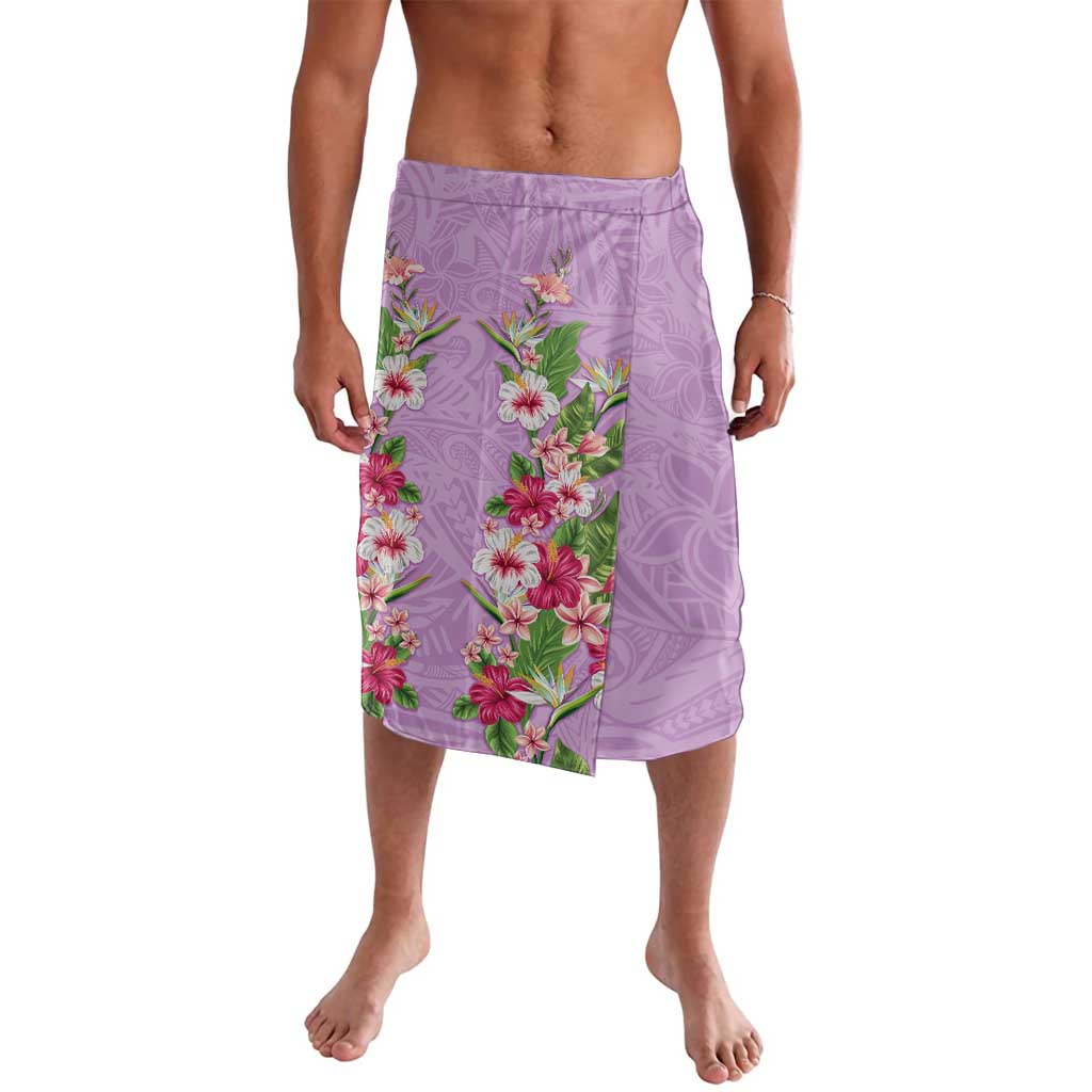 Hawaii Tropical Flowers Lavalava Lavender Polynesian Tattoo Art LT05 Lavender - Polynesian Pride