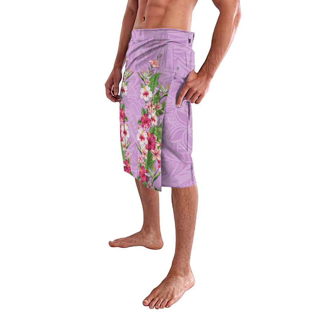 Hawaii Tropical Flowers Lavalava Lavender Polynesian Tattoo Art LT05 - Polynesian Pride