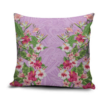 Hawaii Tropical Flowers Pillow Cover Lavender Polynesian Tattoo Art LT05 Lavender - Polynesian Pride