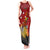 Personalized Papua New Guinea Tank Maxi Dress Bird Of Paradise Hibiscus With Motuan Pattern LT05 Women Red - Polynesian Pride