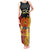 Personalized Papua New Guinea Independence Day Tank Maxi Dress Bird Of Paradise With Polynesian Pattern LT05 Women Yellow - Polynesian Pride