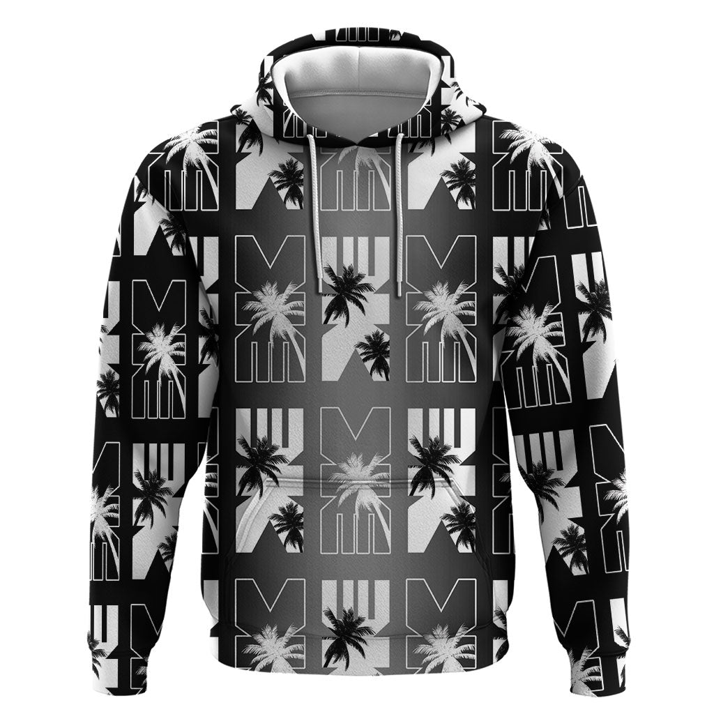 Bula Fiji Hoodie Black Makare Masi Tapa Pattern LT05 Pullover Hoodie Black - Polynesian Pride