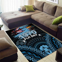 Happy Fiji Day 1970 Area Rug Flag Grunge Style LT05 - Polynesian Pride