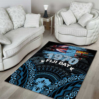 Happy Fiji Day 1970 Area Rug Flag Grunge Style LT05 - Polynesian Pride