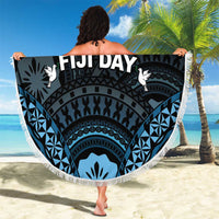 Happy Fiji Day 1970 Beach Blanket Flag Grunge Style LT05 - Polynesian Pride