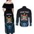 Personalised Happy Fiji Day 1970 Couples Matching Off Shoulder Maxi Dress and Long Sleeve Button Shirt Flag Grunge Style