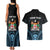 Personalised Happy Fiji Day 1970 Couples Matching Tank Maxi Dress and Hawaiian Shirt Flag Grunge Style