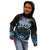 Personalised Happy Fiji Day 1970 Kid Hoodie Flag Grunge Style