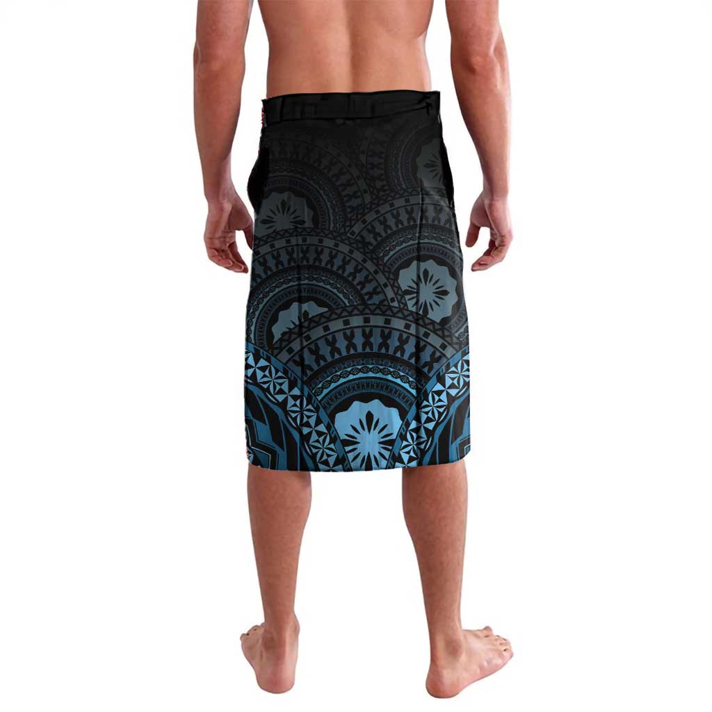 Personalised Happy Fiji Day 1970 Lavalava Flag Grunge Style LT05 - Polynesian Pride