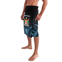 Personalised Happy Fiji Day 1970 Lavalava Flag Grunge Style LT05 - Polynesian Pride