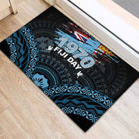 Happy Fiji Day 1970 Rubber Doormat Flag Grunge Style LT05 - Polynesian Pride