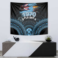 Happy Fiji Day 1970 Tapestry Flag Grunge Style LT05 - Polynesian Pride