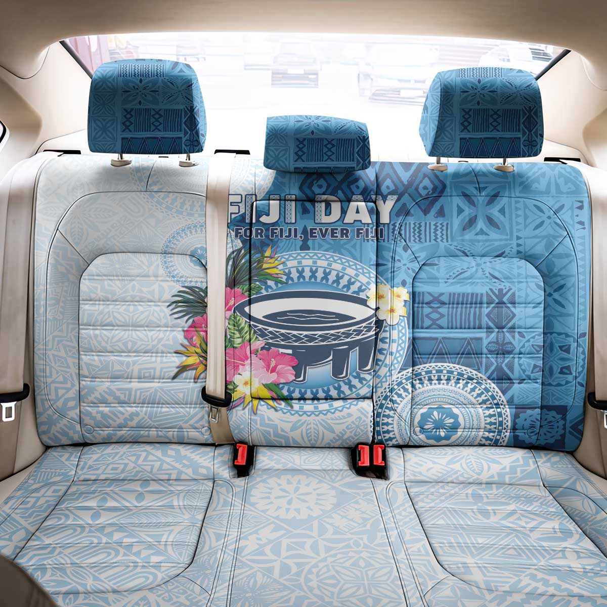 Fiji Day Back Car Seat Cover Proud To Be Fijian LT05 - Polynesian Pride