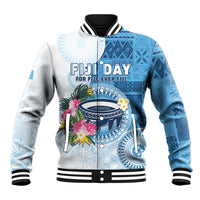 Fiji Day Baseball Jacket Proud To Be Fijian LT05 Unisex Blue - Polynesian Pride