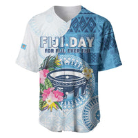 Fiji Day Baseball Jersey Proud To Be Fijian LT05 Blue - Polynesian Pride