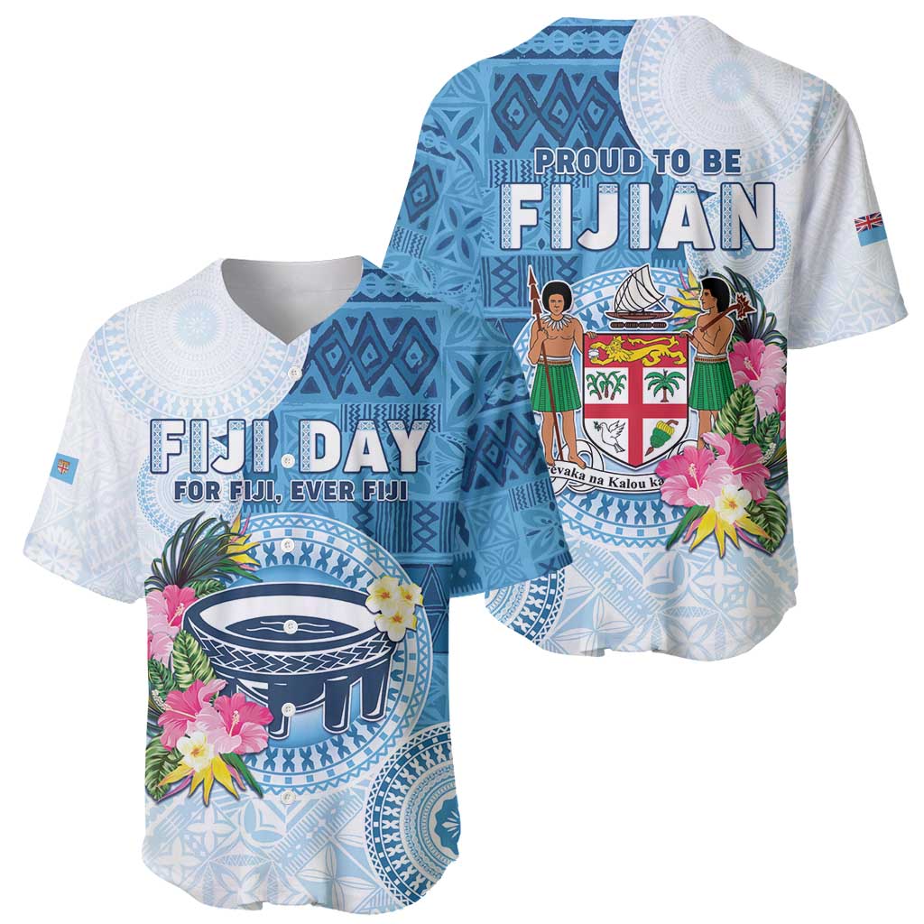 Fiji Day Baseball Jersey Proud To Be Fijian LT05 - Polynesian Pride
