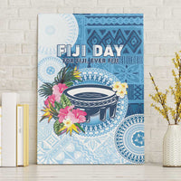 Fiji Day Canvas Wall Art Proud To Be Fijian LT05 Without Frame Blue - Polynesian Pride