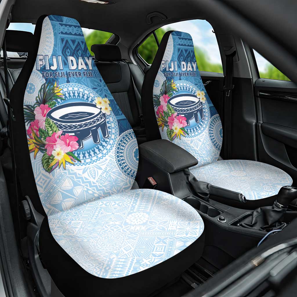 Fiji Day Car Seat Cover Proud To Be Fijian LT05 One Size Blue - Polynesian Pride