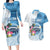 Fiji Day Couples Matching Long Sleeve Bodycon Dress and Hawaiian Shirt Proud To Be Fijian