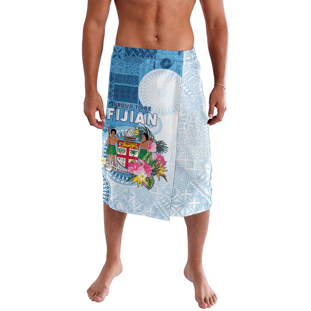 Fiji Day Lavalava Proud To Be Fijian LT05 Blue - Polynesian Pride