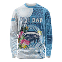 Fiji Day Long Sleeve Shirt Proud To Be Fijian LT05 Unisex Blue - Polynesian Pride