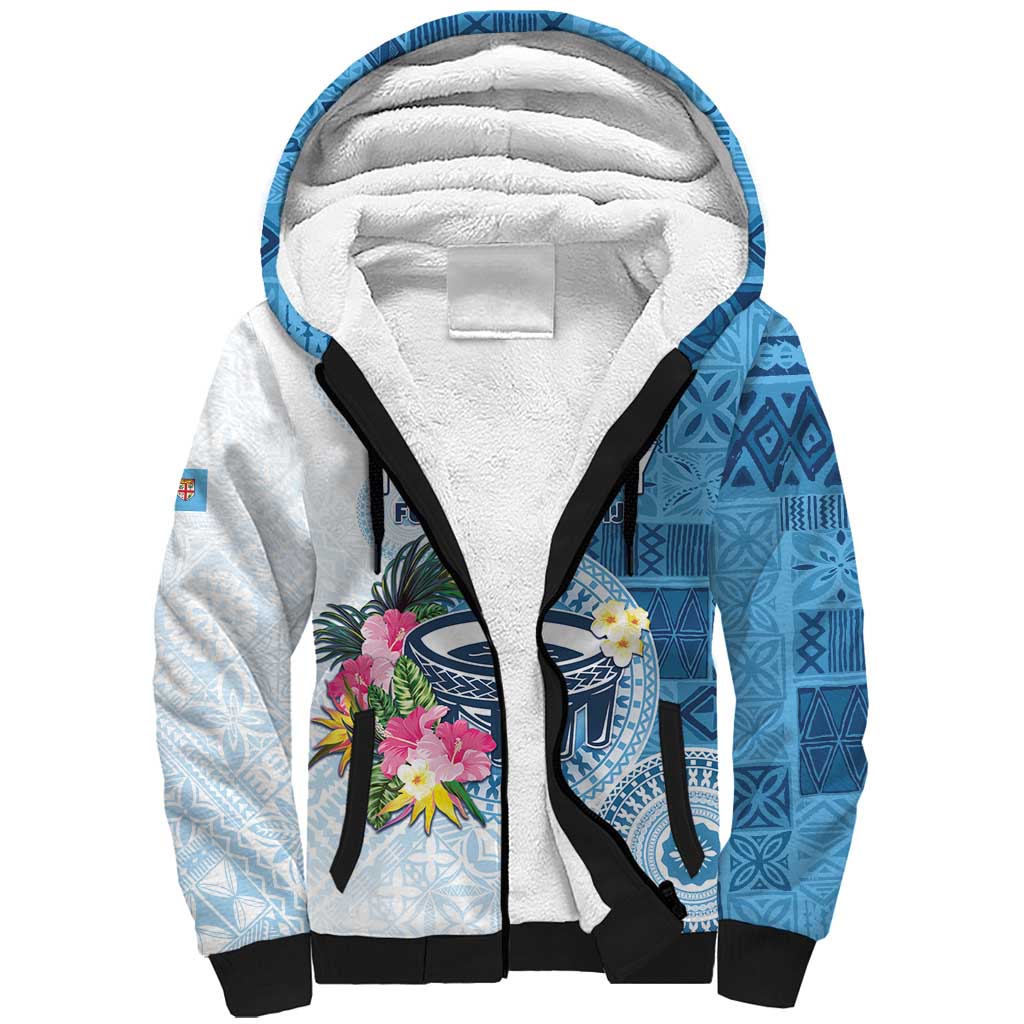 Fiji Day Sherpa Hoodie Proud To Be Fijian LT05 Unisex Blue - Polynesian Pride