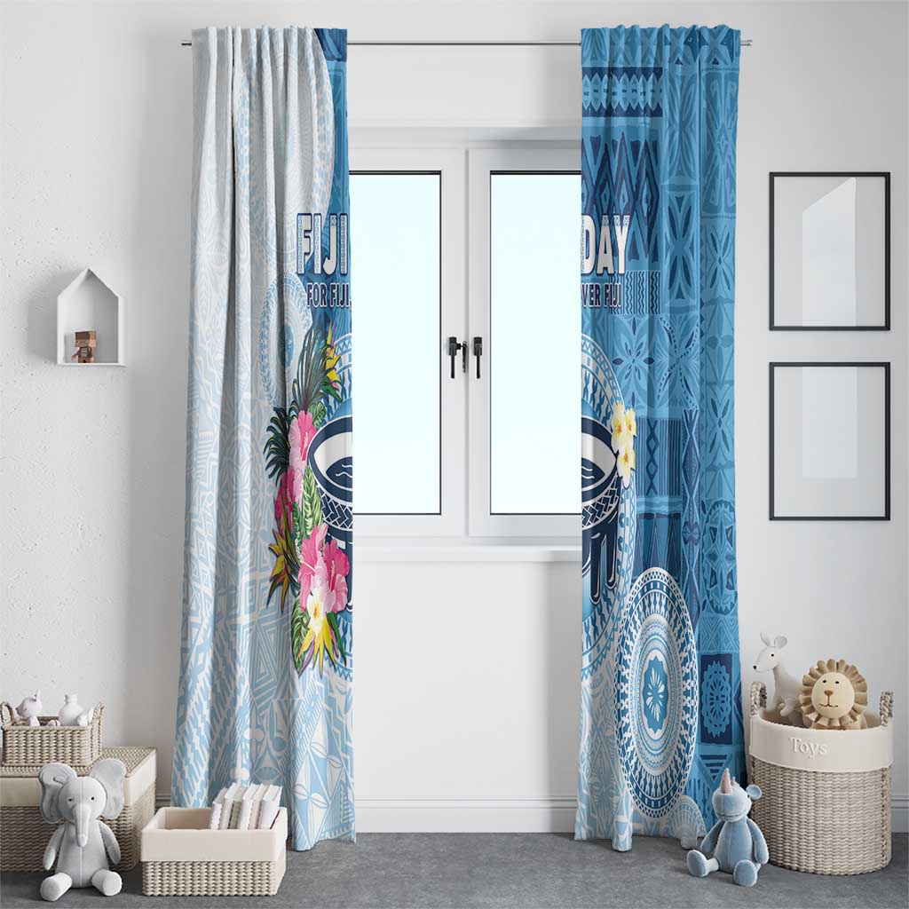 Fiji Day Window Curtain Proud To Be Fijian LT05 - Polynesian Pride