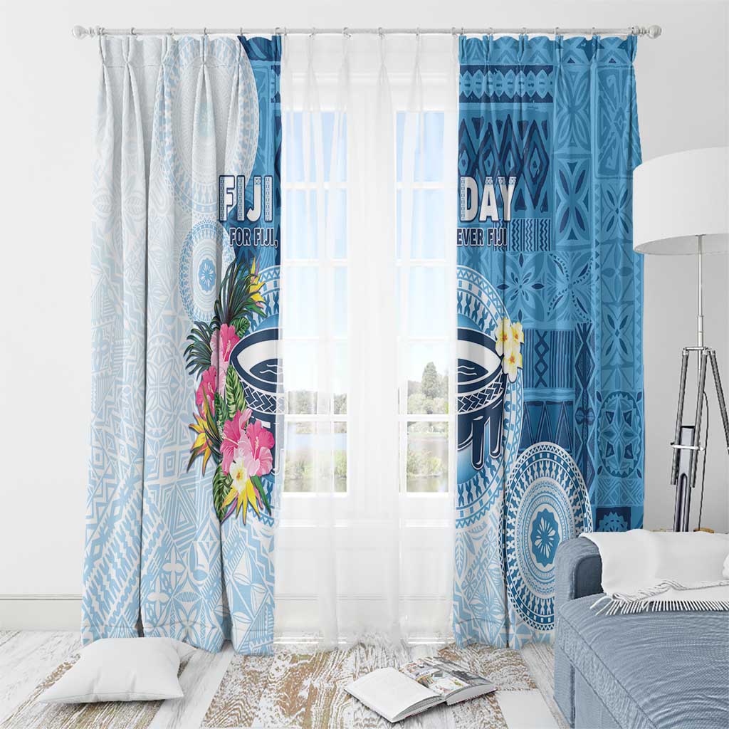Fiji Day Window Curtain Proud To Be Fijian LT05 - Polynesian Pride