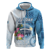 Fiji Day Zip Hoodie Proud To Be Fijian LT05 Zip Hoodie Blue - Polynesian Pride