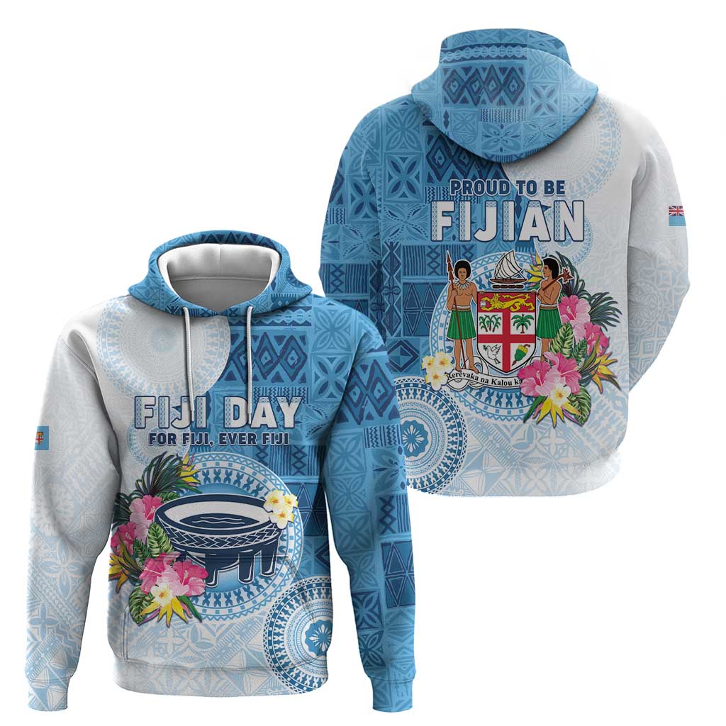 Fiji Day Zip Hoodie Proud To Be Fijian LT05 - Polynesian Pride