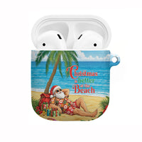 Hawaii Jolly Christmas AirPods Case Xmas Is Better At The Beach LT05 Blue - Polynesian Pride
