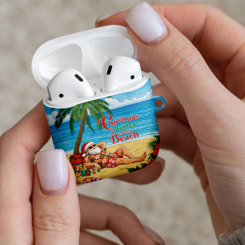 Hawaii Jolly Christmas AirPods Case Xmas Is Better At The Beach LT05 - Polynesian Pride
