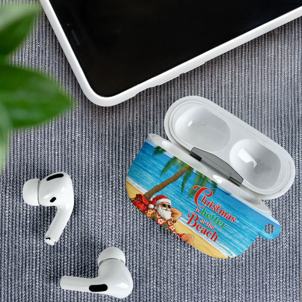Hawaii Jolly Christmas AirPods Case Xmas Is Better At The Beach LT05 - Polynesian Pride