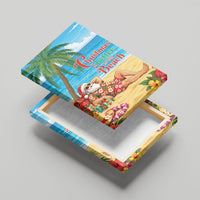 Hawaii Jolly Christmas Canvas Wall Art Xmas Is Better At The Beach LT05 - Polynesian Pride