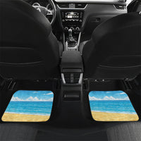 Hawaii Jolly Christmas Car Mats Xmas Is Better At The Beach LT05 Set 2pcs - Back Blue - Polynesian Pride