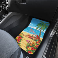 Hawaii Jolly Christmas Car Mats Xmas Is Better At The Beach LT05 - Polynesian Pride