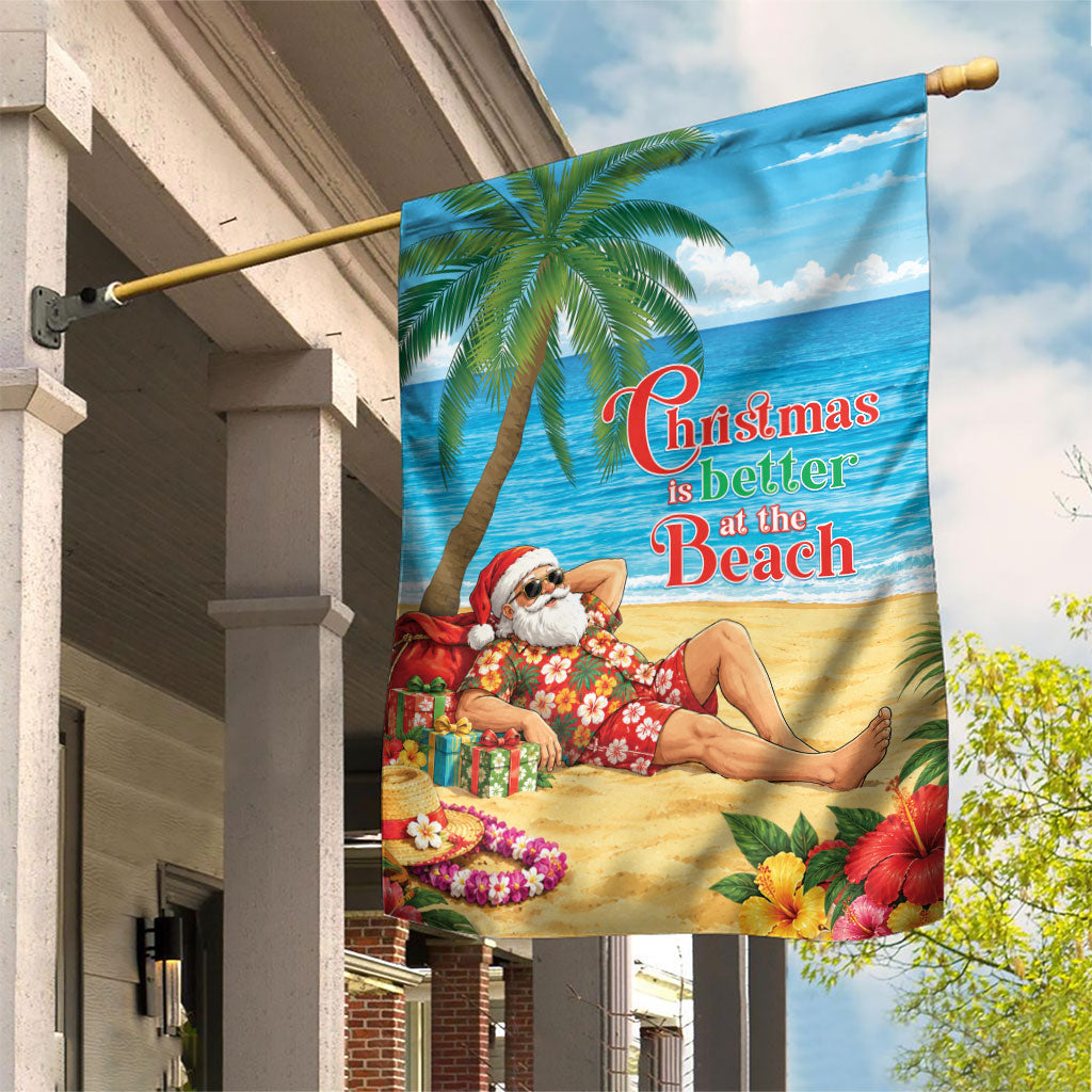 Hawaii Jolly Christmas Garden Flag Xmas Is Better At The Beach