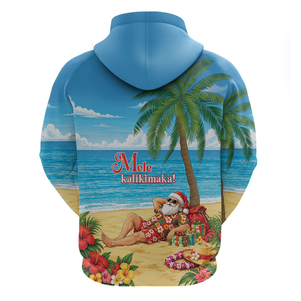 Hawaii Jolly Christmas Hoodie Xmas Is Better At The Beach LT05 - Polynesian Pride